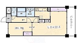 メルベーユ346 1LDKの間取図画像