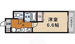 ライブ寺町通り 1Kの間取図画像
