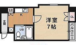 ランブラス館 1Kの間取図画像