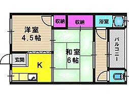 ハイツ藤 2階/-