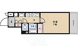 スワンズ京都セントラルシティ 1Kの間取図画像