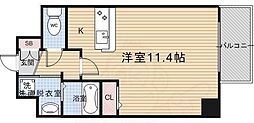 スワンズ京都大将軍 1Kの間取図画像