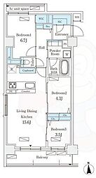 STANDZ西院 3LDKの間取図画像