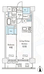 STANDZ西院 1LDKの間取図画像