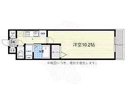 アドバンス京都北大路レフィナード 1Kの間取図画像