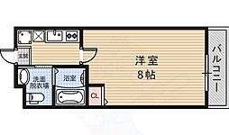 アークリード今出川大宮 1Kの間取図画像