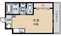 エステート三条ビル 1Kの間取図画像