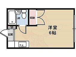 ユートリーハイツ ワンルームの間取図画像