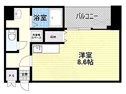 セント綾大宮 1Kの間取図画像
