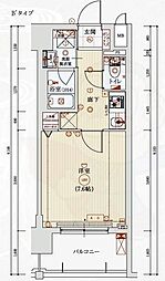 ベラジオレガシー京都西七条 1Kの間取図画像
