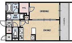 エステムプラザ京都聚楽第雅邸 1LDKの間取図画像