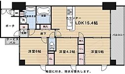 プレサンス京都西院 3LDKの間取図画像