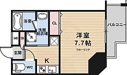 アスヴェル京都西京極 1Kの間取図画像