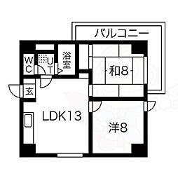 東和ハイツ本館 3LDKの間取図画像
