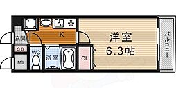 プレサンス京都駅前千都 1Kの間取図画像
