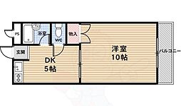 パストラル嵐山 1DKの間取図画像
