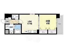 Casa洛南 1DKの間取図画像