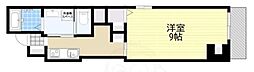 レガリア京都烏丸 1Kの間取図画像