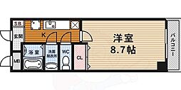 リノ若宮 1Kの間取図画像