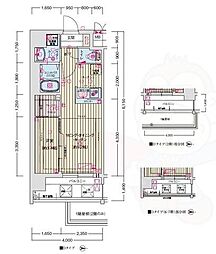 ソルテラス京都西院 STATION SIDE 1LDKの間取図画像