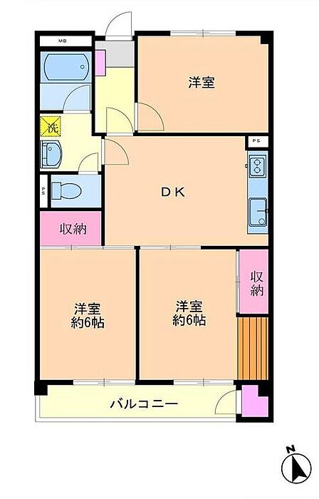 3DK　リフォーム済み　