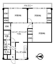 ヴィラ・タルタルーガ 3LDKの間取図画像