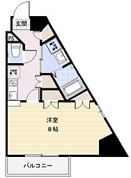 ULLWOOLTAKE 1Kの間取図画像