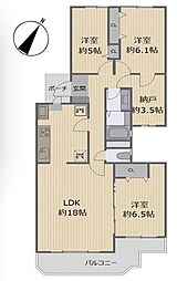 間取図画像 3LDK