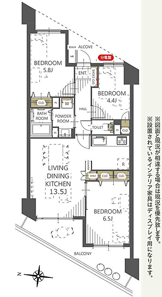 間取り図(図面と現況に差異がある場合は現況優先させて頂きます)