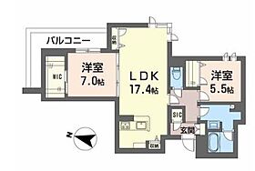 大阪府大阪市淀川区宮原１丁目（賃貸マンション2LDK・2階・75.86㎡） その2