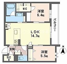 K’sガーデン　江坂  ｜ 大阪府吹田市江坂町３丁目（賃貸マンション2LDK・3階・65.29㎡） その2