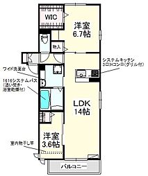 D-room山田AJ 3階2SLDKの間取り