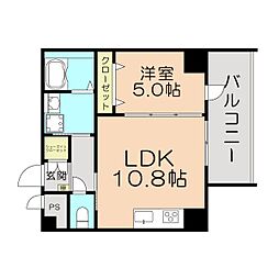 デュオグラン都島アード 1LDKの間取図画像