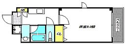 ヴィーナス・コート 1Kの間取図画像