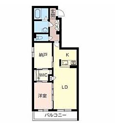 ルジャルダンヴェール 2LDKの間取図画像