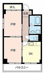 和幸ビル 2Kの間取図画像