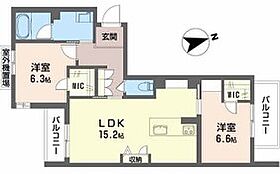 大阪府門真市元町（賃貸マンション2LDK・2階・67.12㎡） その2