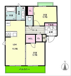 ヴィラエーデル泉II 1階