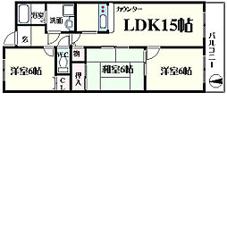 ニューロイヤルM橋本 2階