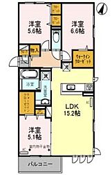 ル・レーヴ吹田山手町 2階/-