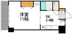 大拓ハイツ6 1DKの間取図画像