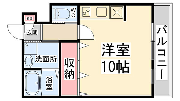 ソフィエルV ｜兵庫県川西市火打2丁目(賃貸アパート1R・2階・29.87㎡)の写真 その2