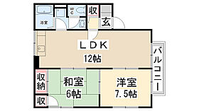 マイルドコート  ｜ 兵庫県川西市東畦野1丁目（賃貸アパート2LDK・1階・55.42㎡） その2