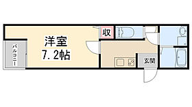 ノイヴェル南花屋敷  ｜ 兵庫県川西市南花屋敷4丁目（賃貸アパート1K・3階・25.32㎡） その2