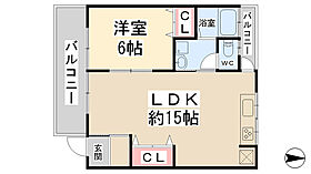 第一マンション  ｜ 兵庫県川西市南花屋敷2丁目（賃貸マンション1LDK・2階・50.57㎡） その2