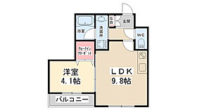 Maison de Raffine I  ｜ 大阪府池田市住吉1丁目（賃貸アパート1LDK・3階・34.24㎡） その2