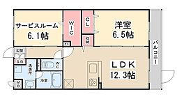 ヴィラ・アーバネット 1SLDKの間取図画像