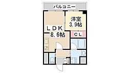 MAISONKISELA 1LDKの間取図画像