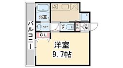 ソフィエル5 1Kの間取図画像