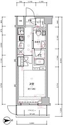 リコットハウス中野新橋 1階1Kの間取り